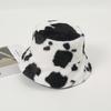 Chapéu Feminino Outono e Inverno Nova Imitação Impressa Pele de Coelho Chapéu de Pescador Espessado À Prova de Frio Quente All-match Cross-border Basin Hat Barrel Hat para Homens