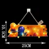 Decoração de Festa de Halloween Placa de Luz LED Abóbora Morcego Pendurado na Porta Festival dos Fantasmas Arranjo de Cena Pingente Pendurado Luz de Ambiente