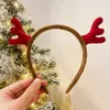 Accesorios para la Cabeza de Navidad Reno Lazo Diadema para el Cabello Femenina Creativa Divertida Pasador Diadema de Astas Diadema para Disfraz de Fiesta Cabello