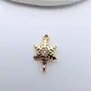 Cobre Micro-Pavimentado Zircônia Série de Natal Anjo Floco de Neve Árvore Pingente de Joia Acessórios Pulseira DIY Brincos Colar Pingente