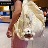Llavero colgante de peluche con forma de corazón de amor y cachorro, bonito muñeco, bolso exquisito, adorno colgante, accesorios para parejas femeninas.