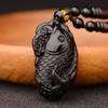 Collar de carpa koi de obsidiana colgante Aoao espíritu para hombres y mujeres este año colgante de anfioxo joyería regalo