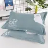 Juego de Almohadas Individual Una Almohada con Funda Extraíble y Lavable Estudiante Adulto Almohada Cervical Juego de Núcleo Par