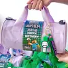 Caixa de Presente Souvenir do 10º Aniversário do Minecraft Sacola de Presente para 10º Aniversário Lua Cheia Cem Dias Bolsa de Mão Bolsa Esportiva