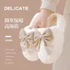 Zapatillas de Algodón Versátiles Moda para el Hogar Cálidas Nuevas Cómodas para Interiores Zapatillas de Felpa de Algodón Invierno Hogar Zapatillas con Forma de Hongo
