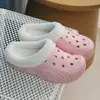 Nuevos Zuecos Mayoristas Otoño e Invierno para Interiores y Exteriores, Zapatillas Planas Cómodas Antideslizantes de Algodón para Parejas con Tacto Suave, Modernas
