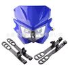 Carenado de faro de motocicleta luz verde LED faro Luz protectora para calle reemplazar KX125