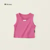 Chaleco de verano sin mangas para niños, capa base versátil, nuevo y elegante top tipo chaleco para niñas