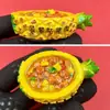 Nuevo adhesivo de refrigerador de arroz con pescado Chaoshan gourmet carne Dongpo creativo caricatura tridimensional resina magnético adhesivo de refrigerador viaje