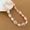 Pulsera Ovalada de Acrílico de Color Dopamina Europea y Americana, Joyería de Moda de Gama Alta de Nicho Estilo Vacaciones para Mujeres