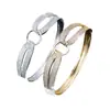 Pulsera Cruzada de Diamantes Completa de Moda Versátil con un Toque de Lujo Ligero y Alta Gama, Joyería de Circonita Estilo Europeo y Americano para Mujeres, Artículo Popular Transfronterizo de Temu