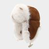Gorro de Inverno para Esqui ao Ar Livre, Térmico, de Camurça, Grosso, Quente, com Protetores de Orelha, para Homens e Mulheres, Chapéu de Ciclismo Europeu e Americano, Tendência