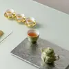 Set de Té Kung Fu Estilo Lindo Conejo Brote Verde Ino Kiyosong - Una Tetera y Una Taza para Una Persona - Regalo de Inauguración y Festividades