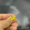 Joyería de Jade Asequible: Incrustado con Calcedonia y Ágata, Anillo con Forma de Huevo con Adorno Completo de Diamantes, Anillo de Ágata Roja de Lujo, Calcedonia Verde, Calcedonia Azul