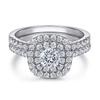 Conjunto de tres piezas de pendientes de plata de ley 925 europeos y americanos con anillo de diamantes y circonitas.