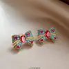 Pendientes Retro Maillard Nicho Lujo Gama Alta Pendientes de Otoño e Invierno 2025 Nuevos Pendientes Populares para Mujer