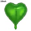 Globos de Papel de Aluminio en Forma de Corazón de 18 Pulgadas para Decoraciones Flotantes Rellenas de Helio para el Primer Cumpleaños del Bebé