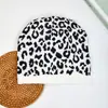 Gorro de Punto con Patrón de Cebra Blanco y Negro para Parejas, Moda Ins Coreana Otoño e Invierno, Gorro con Estampado de Vaca, Versátil y Elegante