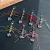 Laço de Fita Pingente de Coração de Metal Chaveiro de Coração de Metal Brilhante Decoração para Bolsa Telefone