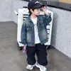 Chaqueta de Mezclilla para Niños Otoño 2026 Nuevo Estilo Niños Moderna Genial Primavera Otoño Chaqueta Holgada Niño Bonito Top