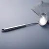 Acero Inoxidable 304 Espátula de Silicona para Cocinar Utensilios de Cocina Espátula para Freír Cuchara para Sopa Resistente a Altas Temperaturas Juego de Espátulas de Silicona para Cocina