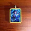 Thangka da Série Mulher Cobra Mineral Pedra Bruta Artesanal Núcleo de Cartão 4*5Não Pintado à Mão