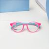 El nuevo marco de gafas ovaladas para estudiantes infantiles se puede equiparar con el número de almohadillas nasales suaves de silicona de tres puntos gafas ópticas Danyang