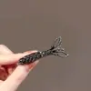 Presilha de Cabelo Bico de Pato Cauda de Peixe com Strass Vazado de Alta Qualidade, Novo Estilo Exquisito, Piranha Lateral de Luxo Leve, Acessório de Cabelo Preguiçoso para Mulheres