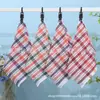 Toalha de Chá Pequena Xadrez com Franjas Novo Estilo, Toalha de Cozinha Absorvente e Macia, Pano de Limpeza Xadrez Fashion, Jogo Americano, Guardanapo, Toalha para Lavar Louça