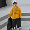 Conjunto de ropa de otoño moderno y genial para niños 2026 nuevo modelo para niños pequeños de 3 a 5 años, sudadera elegante para niño pequeño conjunto de tres piezas para niños