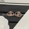 Pendientes de Perla Incrustados con Diamantes Estilo Celebridad Europea y Americana, Versátiles y Aclarante, Accesorios de Fabricante al por Mayor, Suministro Transfronterizo
