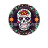 Pendente de Halloween de Cerâmica Novo da Amazon Transfronteiriço Redondo Impressão UV de Lado Único e Duplo Decoração de Pingente de Cerâmica