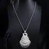 Cadena de Suéter Estilo Étnico con Borlas de Gota de Agua, Collar de Pavo Real y Fénix, Souvenirs Turísticos, Joyería Étnica Miao y Yi al por Mayor