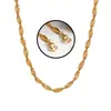 Colar Corrente Serpente Torcida Simples Transfronteiriço Europeu e Americano Aço Titânio Banhado a Ouro PVD Estilo Ins Colar de Moda de Alta Qualidade