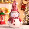 Adornos Navideños Grandes de Muñeco de Nieve Transfronterizos Tamaño Grande Mediano Pequeño Muñeco de Nieve Diseño de Atmósfera Nocturna del Centro Comercial Ping'an
