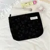Bolso de Cosméticos Jacquard con Relieve Fresco de Nuevo Estilo, Bolso Portátil de Gran Capacidad para Artículos de Tocador, Bolso de Mano Estilo Ins