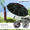 Guarda-chuva Dobrável Grande Espesso Totalmente Automático, Uso Duplo para Sol e Chuva, Guarda-chuva Feminino, Pedido em Massa Personalizável, Impressão de Logo Disponível