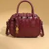 Bolso Tejido Puro Hecho a Mano de Nuevo Estilo, Gran Capacidad, Bolso de Mano Vintage Tipo Almohada de Bolos, Bolso de Hombro Cruzado Exquisito de Gama Alta