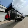Semirremolque Volquete de 3 Ejes de Alta Resistencia con Volteo Trasero Remolque Caja Volquete Trasero de 80 Toneladas para Transporte Transfronterizo