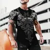 Verano 2023 nuevo venta directa de fábrica transfronteriza impresión digital 3D para hombre logo de coche camiseta de secado rápido para motocicleta de carreras