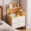 Mesita de noche multifuncional, adecuada para colocar lámparas y libros, un armario de almacenamiento para dormitorio, fácil de montar, ahorra espacio, ideal para apartamentos de alquiler