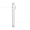 Manija semicircular de acero inoxidable 304 cerradura de piso para puerta de villa con manija de cerradura cilindro de cerradura reemplazable manija de puerta de vidrio