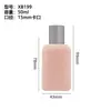 Botellas de Perfume Personalizadas con Acabado Flocado 50ml Botellas de Perfume Botellas Vacías Botellas de Vidrio Transparentes para Perfume Botellas con Atomizador Recargables Venta al por Mayor