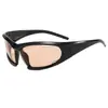 Gafas de Sol Tecnológicas Futuristas, Montura Pequeña, Gafas Deportivas de Ciclismo Personalizadas, Gafas de Sol Europeas y Americanas Transfronterizas con Forma Especial Y2K