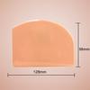 Raspador de silicone semicircular superfície de corte de plástico macio com arco em forma de arco de duas facas P raspador de ovos raspador de ovos l