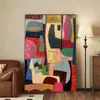 Pintura Colgante de Piso para Sala de Estar Abstracta Americana Pintura de Color Arte de Nicho Pintura Decorativa para Pared de Fondo de Sofá Mural con Sentido de Alta Gama