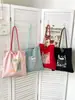 Bolso de Hombro Floral de Doble Cara Estilo Coreano Nuevo de Principios de Primavera, Bolso de Lona Versátil Fresco con una Sensación Brillante y Vibrante, Perfecto para Viajes y Fotos