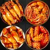 Conejo marino bebé picante con huevas, calamar listo para comer, mariscos enlatados, botanas de pulpo picante, guarniciones para comidas