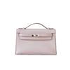 Bolso Kelly Mini de Primera Generación para Mujer Bolso de Mano de Piel de Vaca Swift de Primera Capa Importada Bolso de Mano con Color de Contraste Bolso Pequeño Cruzado con Cadena para Mujer