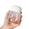 Copo de Água Portátil, Copo Shaker de Vidro Borossilicato Alto, Copo Fofo e Gordinho, Copo de Água de Vidro Resistente a Altas Temperaturas, Garrafa de Vidro para Aveia com Escala